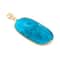 12 Pack: Turquoise Howlite Oval Pendant by Bead Landing™